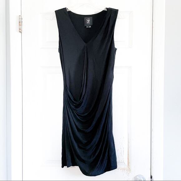 Barney’s New York Co-Op Drape Front Silk Dress - Picture 1 of 8